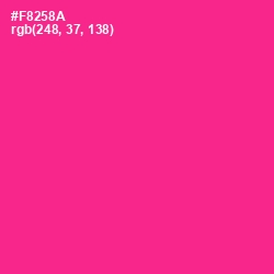 #F8258A - Wild Strawberry Color Image