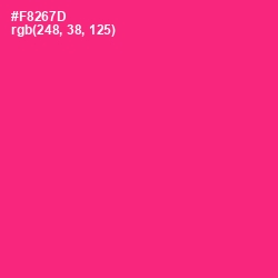 #F8267D - Radical Red Color Image