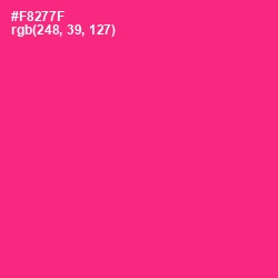 #F8277F - Radical Red Color Image