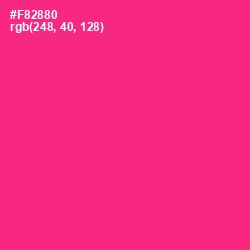 #F82880 - Wild Strawberry Color Image