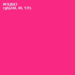 #F82883 - Wild Strawberry Color Image
