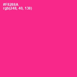 #F8288A - Wild Strawberry Color Image