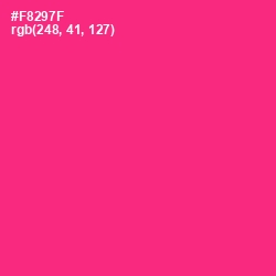 #F8297F - Radical Red Color Image