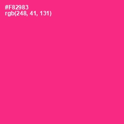 #F82983 - Wild Strawberry Color Image