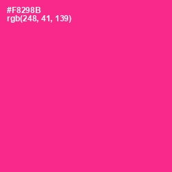#F8298B - Wild Strawberry Color Image