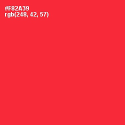 #F82A39 - Alizarin Crimson Color Image