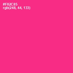 #F82C85 - Wild Strawberry Color Image