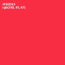 #F82D43 - Amaranth Color Image