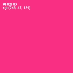 #F82F83 - Wild Strawberry Color Image