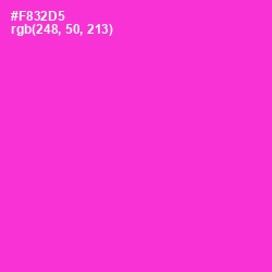 #F832D5 - Razzle Dazzle Rose Color Image