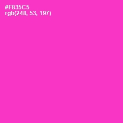 #F835C5 - Razzle Dazzle Rose Color Image