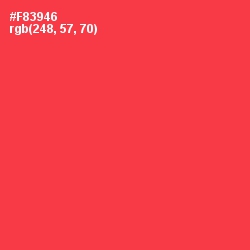 #F83946 - Radical Red Color Image