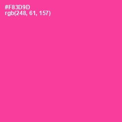 #F83D9D - Wild Strawberry Color Image