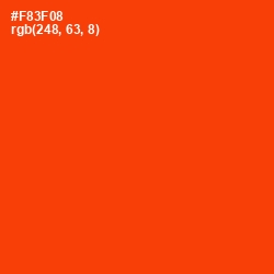 #F83F08 - Scarlet Color Image