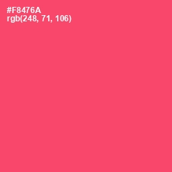 #F8476A - Carnation Color Image