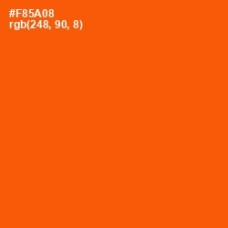 #F85A08 - International Orange Color Image