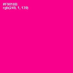 #F9018B - Hollywood Cerise Color Image