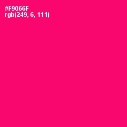 #F9066F - Rose Color Image