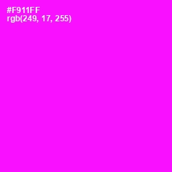 #F911FF - Magenta / Fuchsia Color Image