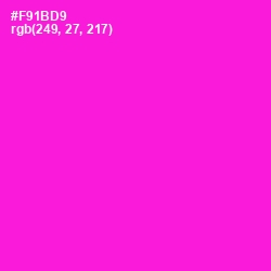 #F91BD9 - Shocking Pink Color Image