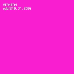#F91FD1 - Shocking Pink Color Image
