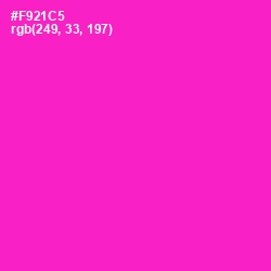 #F921C5 - Razzle Dazzle Rose Color Image