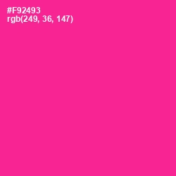 #F92493 - Wild Strawberry Color Image