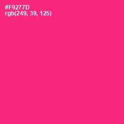 #F9277D - Radical Red Color Image