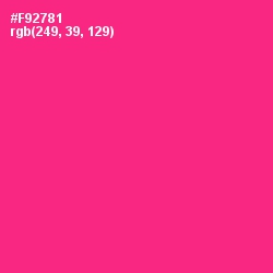 #F92781 - Wild Strawberry Color Image