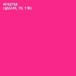 #F92788 - Wild Strawberry Color Image