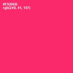 #F9296B - Radical Red Color Image