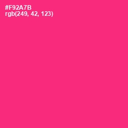 #F92A7B - Radical Red Color Image