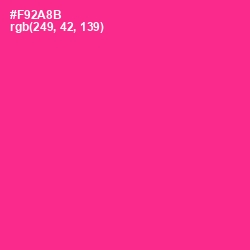 #F92A8B - Wild Strawberry Color Image