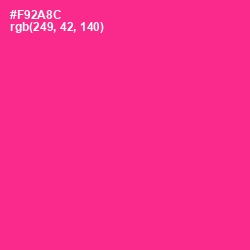 #F92A8C - Wild Strawberry Color Image