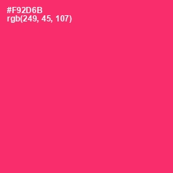 #F92D6B - Radical Red Color Image