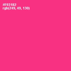 #F93182 - Wild Strawberry Color Image