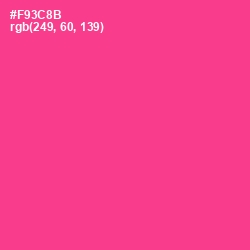 #F93C8B - Wild Strawberry Color Image