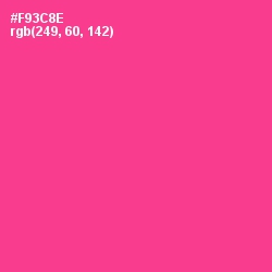 #F93C8E - Wild Strawberry Color Image