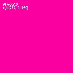 #FA00A0 - Hollywood Cerise Color Image