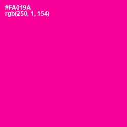 #FA019A - Hollywood Cerise Color Image