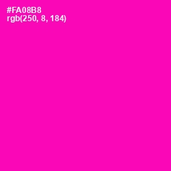 #FA08B8 - Hollywood Cerise Color Image