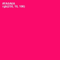 #FA0A6A - Rose Color Image