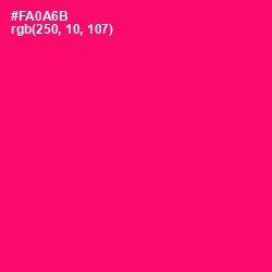 #FA0A6B - Rose Color Image