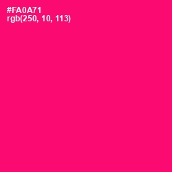 #FA0A71 - Rose Color Image