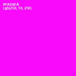 #FA0AFA - Magenta / Fuchsia Color Image