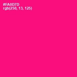 #FA0D7D - Rose Color Image