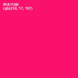 #FA116B - Rose Color Image