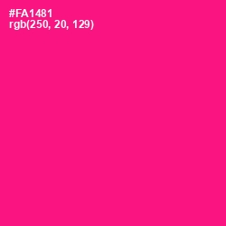 #FA1481 - Hollywood Cerise Color Image