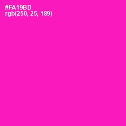 #FA19BD - Hollywood Cerise Color Image