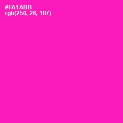 #FA1ABB - Hollywood Cerise Color Image